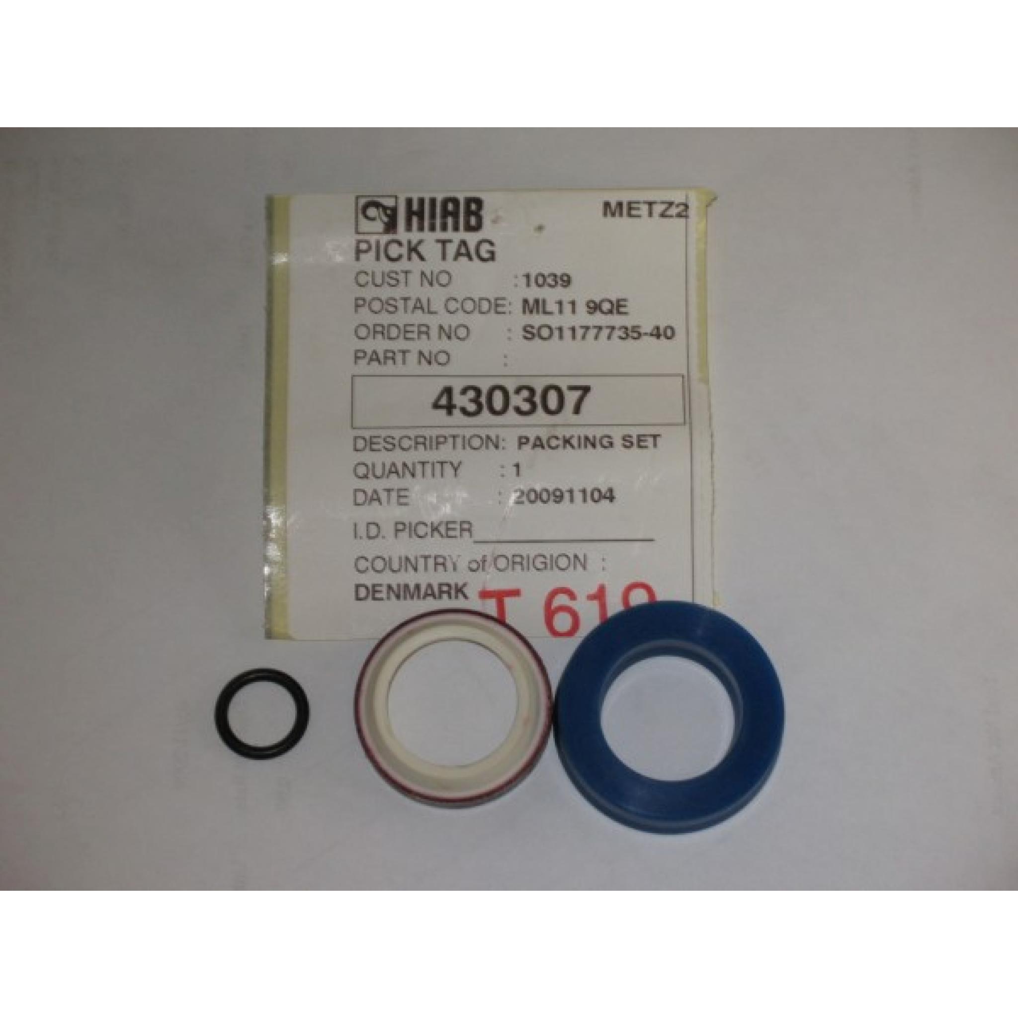H430307 Hiab 50 Main Lift Seal kit