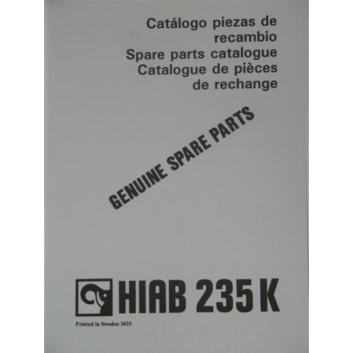 Hiab 235K Parts Manual