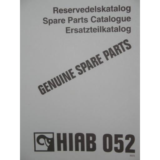 Hiab 052 Parts Manual