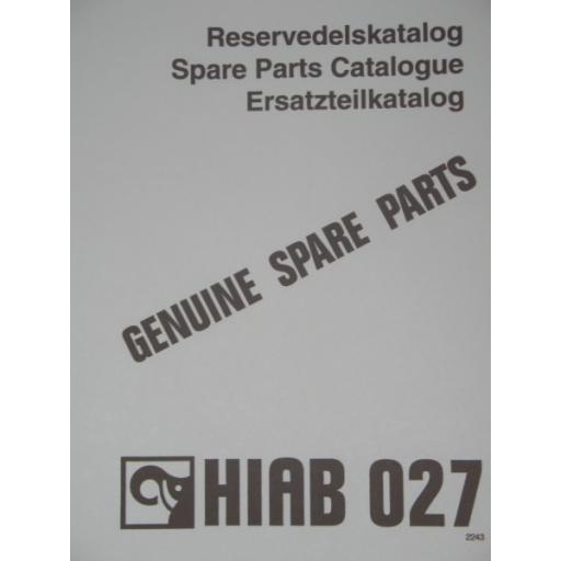 Hiab 027 Parts Manual