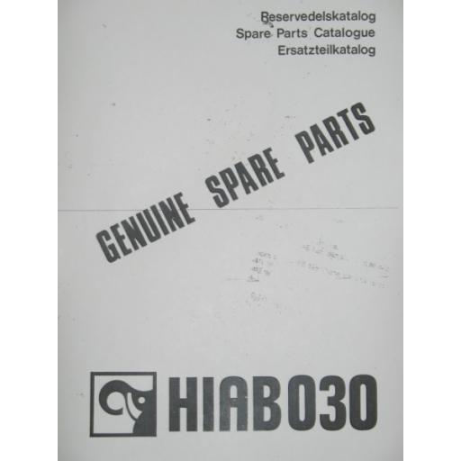 Hiab 030 Parts Manual