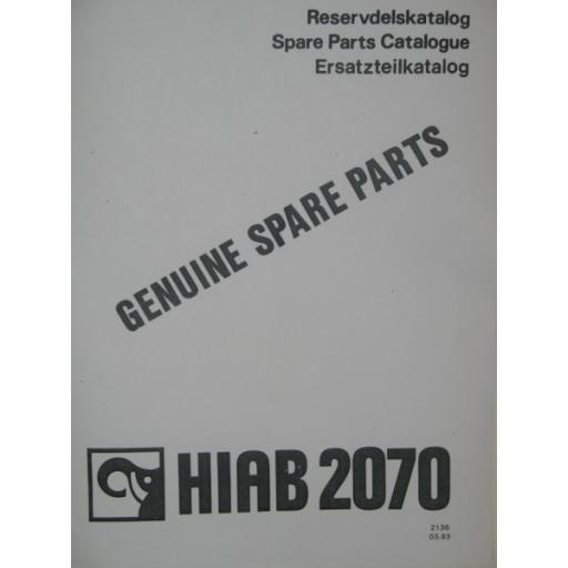 Hiab 2070 Parts Manual