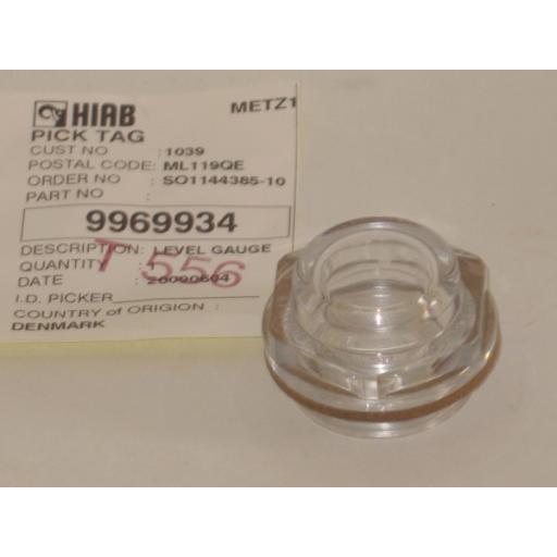 H9969934 Hiab 140 Sight Glass Oil Gauge For Oil Filled Base