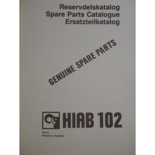 Hiab 102 Parts Manual