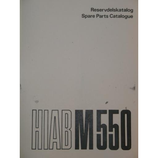 Hiab 550 Parts Manual Pre 1978